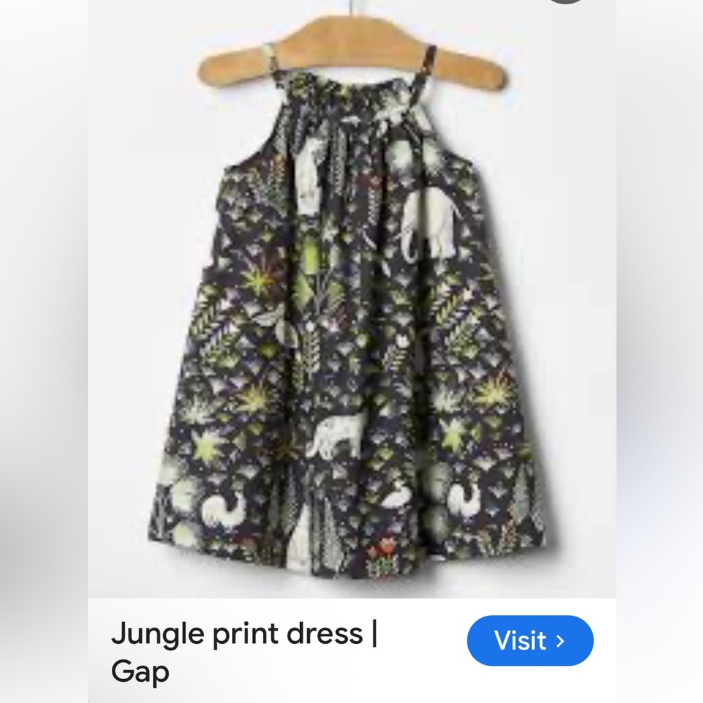 GAP, Jungle print dress, 12-18 months